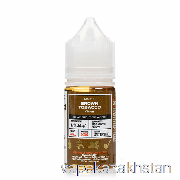 Vape Smoke Brown Tobacco - BSX Salt Series - 30mL 30mg